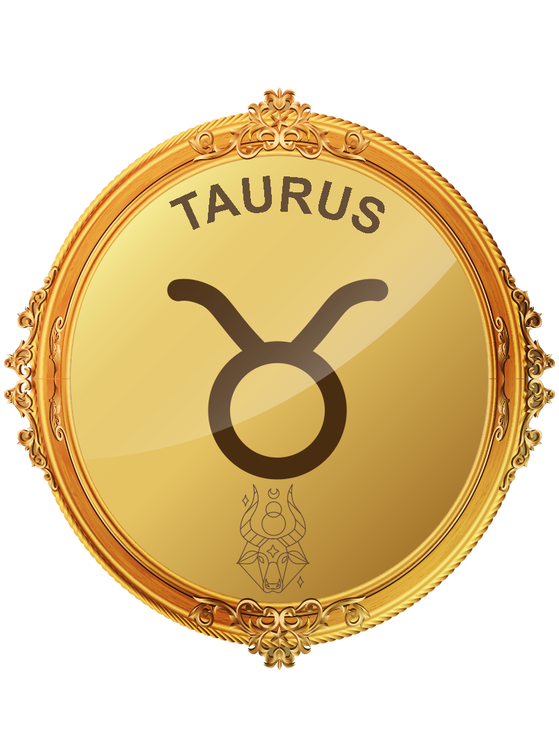 Free Taurus png, Taurus gold zodiac sign png, Taurus gold sign PNG, gold Taurus PNG transparent images download